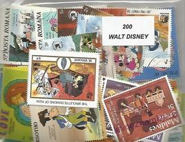 Balíček známek - Walt Disney - 200 ks