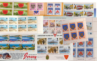 Známkové sešitky - Jersey - 1978 - 2004 - 10 ks