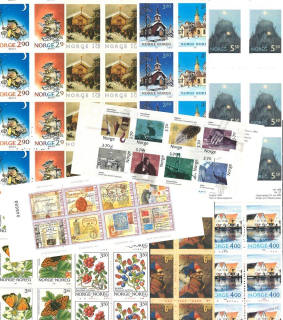 Známkové sešitky - Norsko - 1980 - 2005 - 10 ks