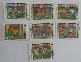 Sestava známek - Tanzania - fotbal