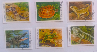 Sestava známek - Somali - plazi