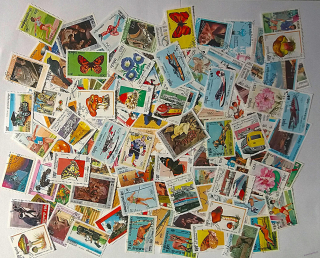 Balíček známek - mix různé - 130 ks