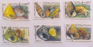 Sestava známek - Somali - hlemýždi