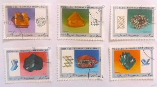 Sestava známek - Somali - minerály