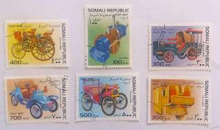 Sestava známek - Somali - auta