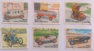 Sestava známek - Somali - auta