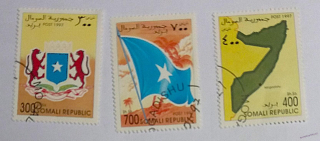 Sestava známek - Somali - státní symboly