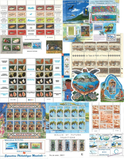 Aršíky známek - Wallis a Futuna - 1991-2013 - 20 ks - čisté