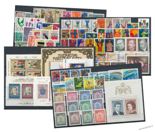 Sbírka známek - Lichtenštejnsko 1962 - 1992 - čisté